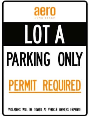 Parking atAero Campus Lot A LGB near Long Beach Airport