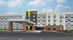 Parking atHome2 Suites by Hilton IND near Indianapolis Airport Parking