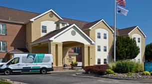 Parking atHomewood Suites by Hilton MCI near Kansas City Airport Parking