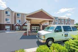 Parking atMicrotel Inn & Suites by Wyndham - MCI near Kansas City Airport Parking