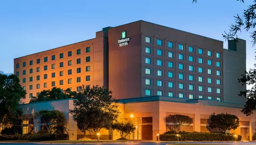 Parking at Embassy Suites by Hilton RDU Research Triangle near Raleigh-Durham Airport Parking