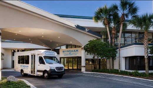 Parking at Wyndham Jacksonville Hotel and Conference Center Formerly Crowne Plaza near Jacksonville Airport Parking