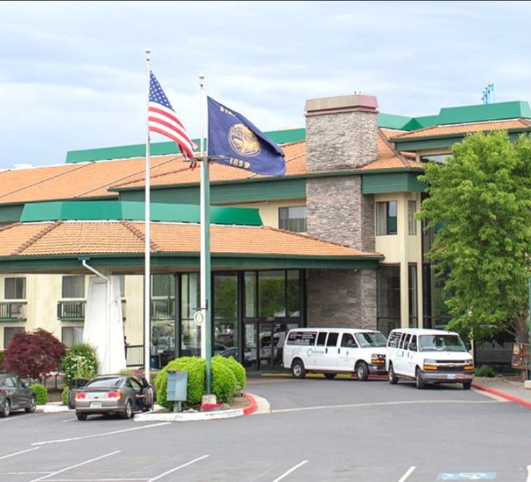 Parking at Rogue Regency Inn Medford
