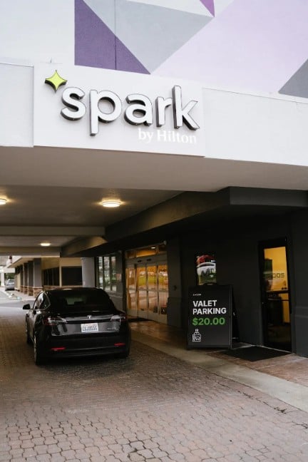 Parking at EVODS at Spark by Hilton SEA INACTIVE