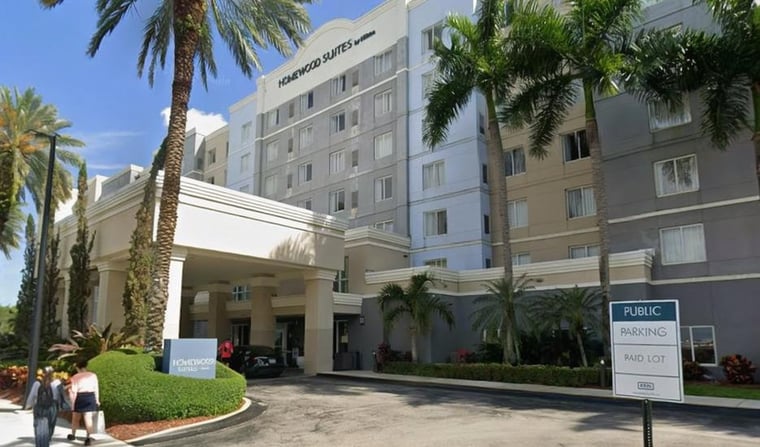 Parking at Homewood Suites by Hilton Miami Blue Lagoon